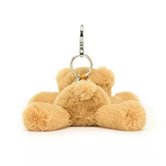 Jellycat plüss kulcstartó - Bársonyos mackó