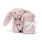 Jellycat szundikendő - Bashful Luxe Bunny Rosa