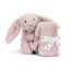 Jellycat szundikendő - Bashful Luxe Bunny Rosa