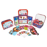   Djeco Super Zeros bábszínház - Maszk- és pálcásbáb-készlet