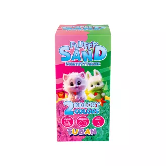 Tuban fluffy homok - pink és zöld