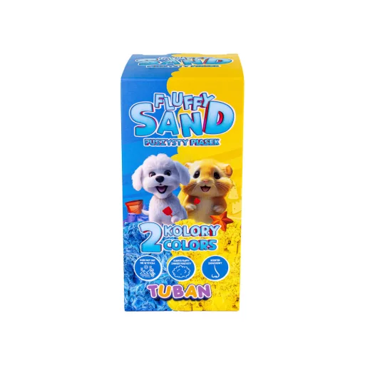 Tuban fluffy homok - kék és sárga