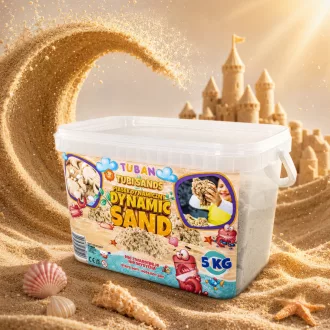 Tuban kinetikus homok 5 kg dobozban - Natural