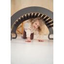 3 az 1-ben XXL Montessori hinta csúszdával és asztallappal - Szürke