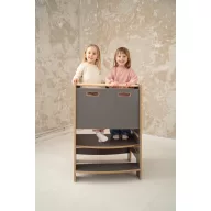   Konyhai fellépő testvéreknek - Montessori tanulótorony extra biztonságos változat - Szürke