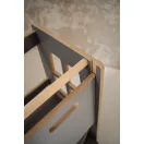 Konyhai fellépő testvéreknek - Montessori tanulótorony extra biztonságos változat - Szürke