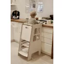 Konyhai fellépő - Montessori tanulótorony extra biztonságos változat - Fehér