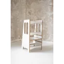 Konyhai fellépő - Montessori tanulótorony kis változat - Fehér