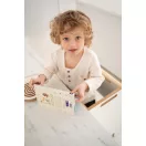 Konyhai fellépő - Montessori tanulótorony extra biztonságos tömörfalú változat - Fehér