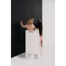 Konyhai fellépő - Montessori tanulótorony extra biztonságos tömörfalú változat - Fehér