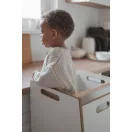 Konyhai fellépő - Montessori tanulótorony extra biztonságos tömörfalú változat - Fehér