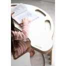 3 az 1-ben XXL Montessori hinta csúszdával és asztallappal - Fehér