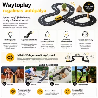 Waytoplay rugalmas autópálya 24 db-os - Grand Prix