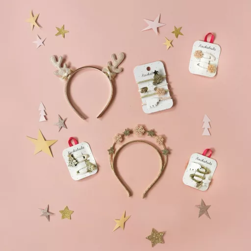 Rockahula Kids hajpánt - Golden Reindeer