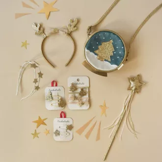 Rockahula Kids hajgumi szett - Magical Golden Christmas Tree