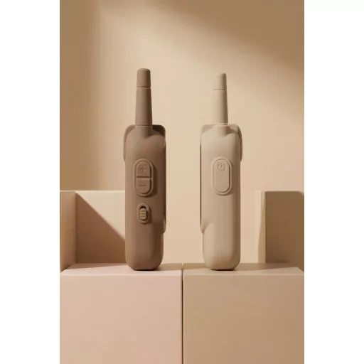 KidLupe videós Walkie Talkie - Beige & Brown