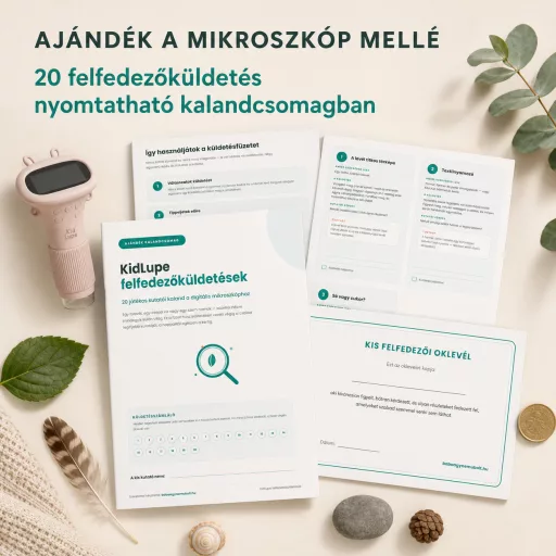 KidLupe hordozható gyerek mikroszkóp - Barna