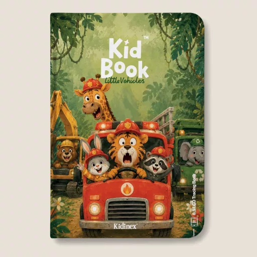 KidLupe kidbook rajztábla 40 oldallal - Little Vehicles