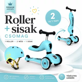   Scoot and Ride Highwaykick 1 biztonságos indulás csomag - Blueberry