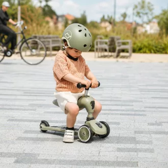   Scoot and Ride Highwaykick 1 biztonságos indulás csomag - Olive