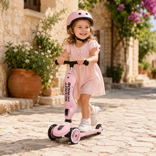 Scoot and Ride Highwaykick 1 biztonságos indulás csomag - Rose