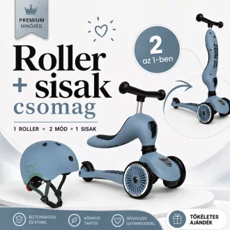   Scoot and Ride Highwaykick 1 biztonságos indulás csomag - Steel