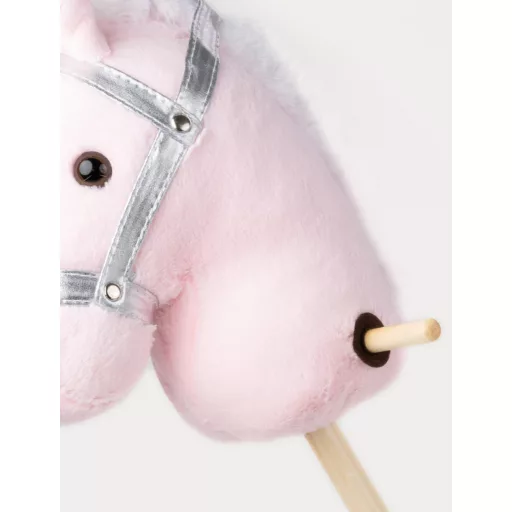 Teddykompaniet hobby horse - Vesszőparipa Egyszarvú - rózsaszín (100 cm)