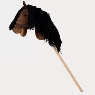 Teddykompaniet hobby horse - Vesszőparipa kantárral - Barna (80 cm)