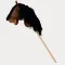 Teddykompaniet hobby horse - Vesszőparipa kantárral - Barna (80 cm)