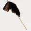 Teddykompaniet hobby horse - Vesszőparipa kantárral - Barna (80 cm)