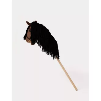 Teddykompaniet hobby horse - Vesszőparipa kantárral - Barna (80 cm)