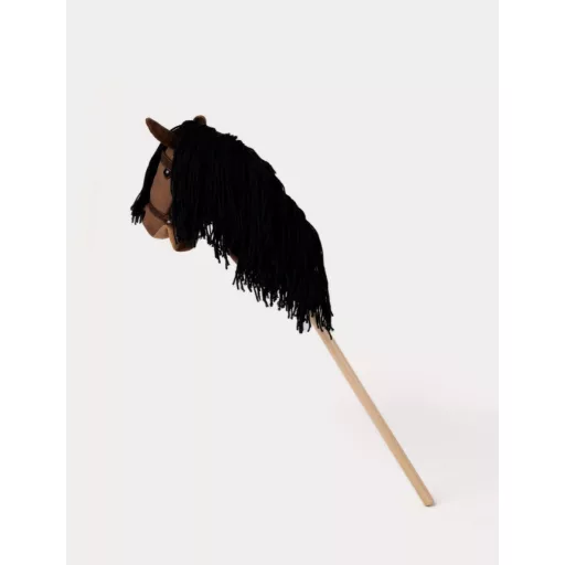 Teddykompaniet hobby horse - Vesszőparipa kantárral - Barna (80 cm)