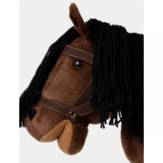 Teddykompaniet hobby horse - Vesszőparipa kantárral - Barna (80 cm)