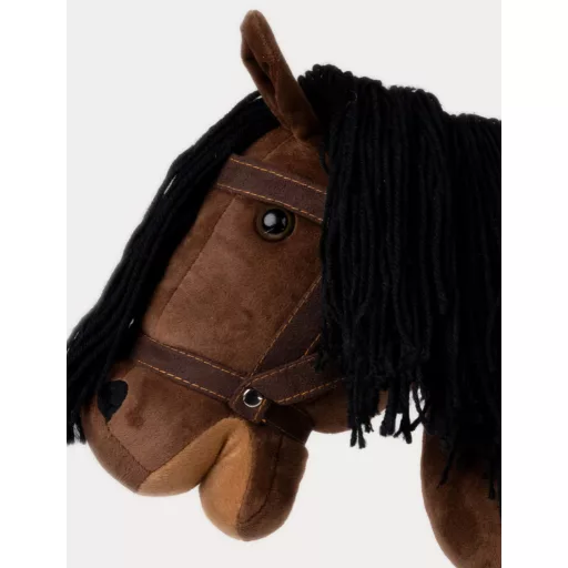Teddykompaniet hobby horse - Vesszőparipa kantárral - Barna (80 cm)