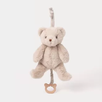 Teddykompaniet plüss - Teddy Zenélő Mackó - bézs (37 cm)