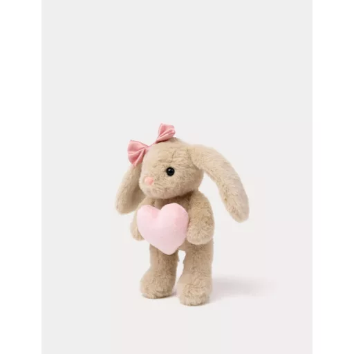 Teddykompaniet plüss - Tyra Nyuszi szívvel - bézs (20 cm)