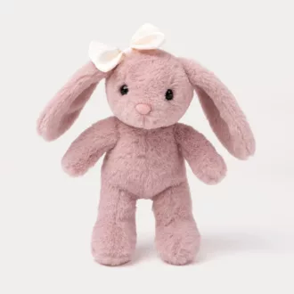 Teddykompaniet plüss - Tyra Nyuszi - rózsaszín - masnival (20 cm)