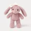 Teddykompaniet plüss - Tyra Nyuszi - rózsaszín - masnival (20 cm)