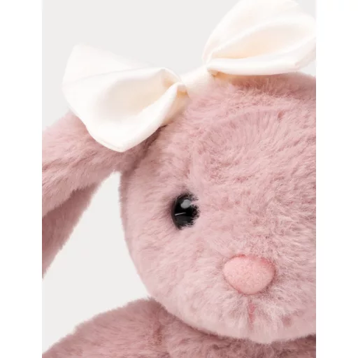 Teddykompaniet plüss - Tyra Nyuszi - rózsaszín - masnival (20 cm)