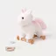 Teddykompaniet plüss - Húzható Egyszarvú fa talppal (30 cm)