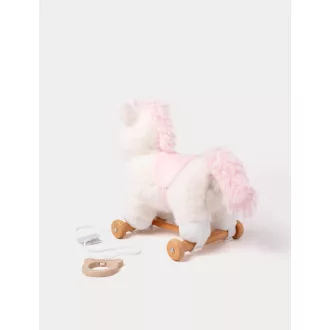 Teddykompaniet plüss - Húzható Egyszarvú fa talppal (30 cm)