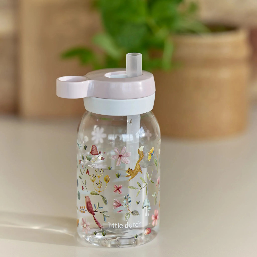 Little Dutch szívószálas kulacs 450 ml - Fairy wonders