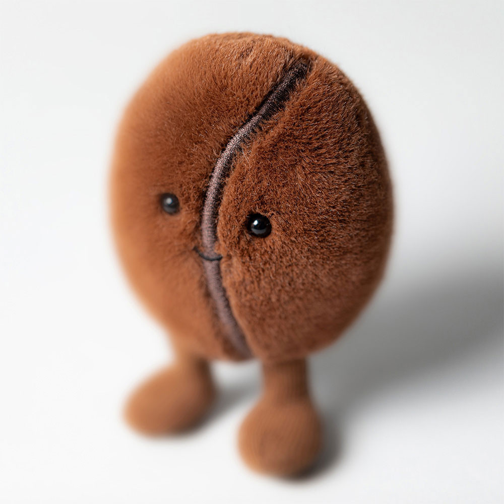 Jellycat plüss - Mosolygós kávébab - Amuseables Coffee Bean