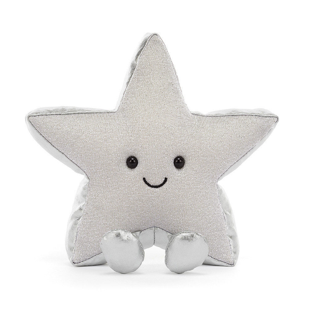 Jellycat plüss - Mosolygós ezüst csillag - Amuseables Silver Star