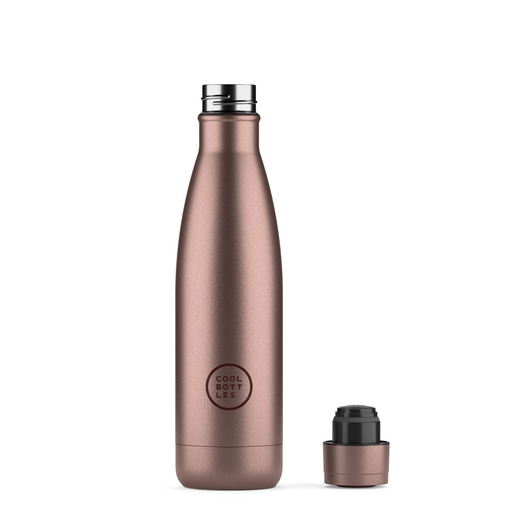 Cool Bottles hőtartó kulacs 500 ml - Metallic Rose