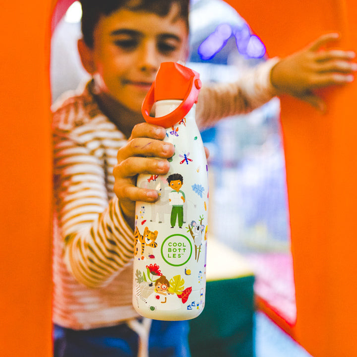 Cool Bottles Kids gyerek hőtartó kulacs 350 ml - Curious Explorers