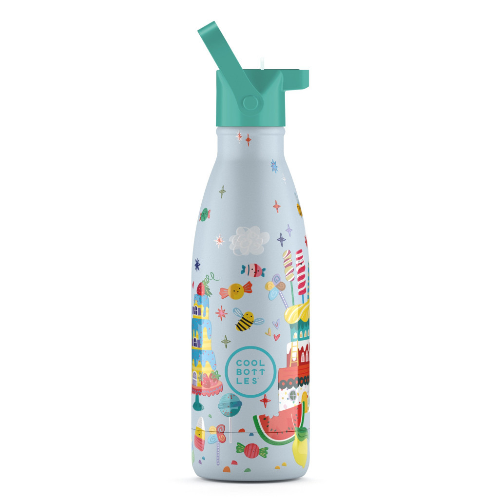 Cool Bottles Kids gyerek hőtartó kulacs 350 ml - Candy Land