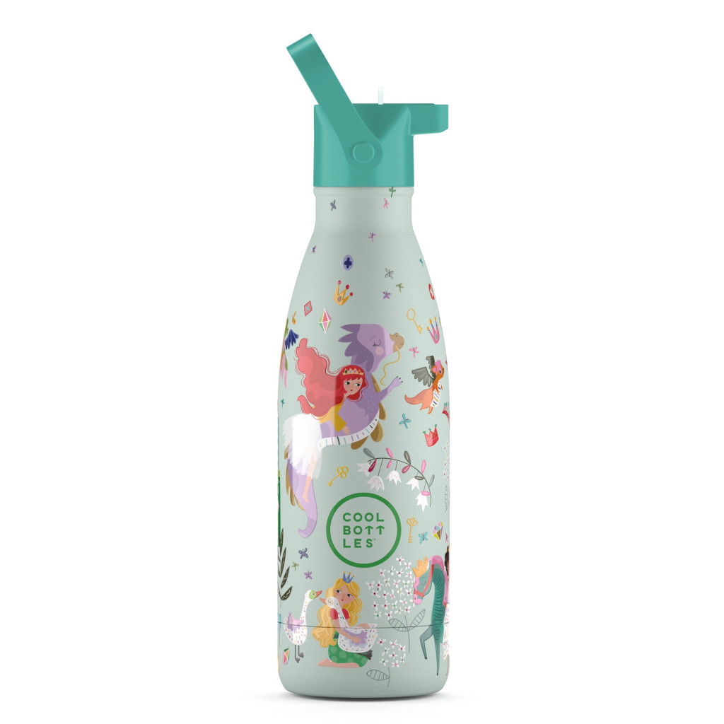 Cool Bottles Kids gyerek hőtartó kulacs 350 ml - Princess Kingdom
