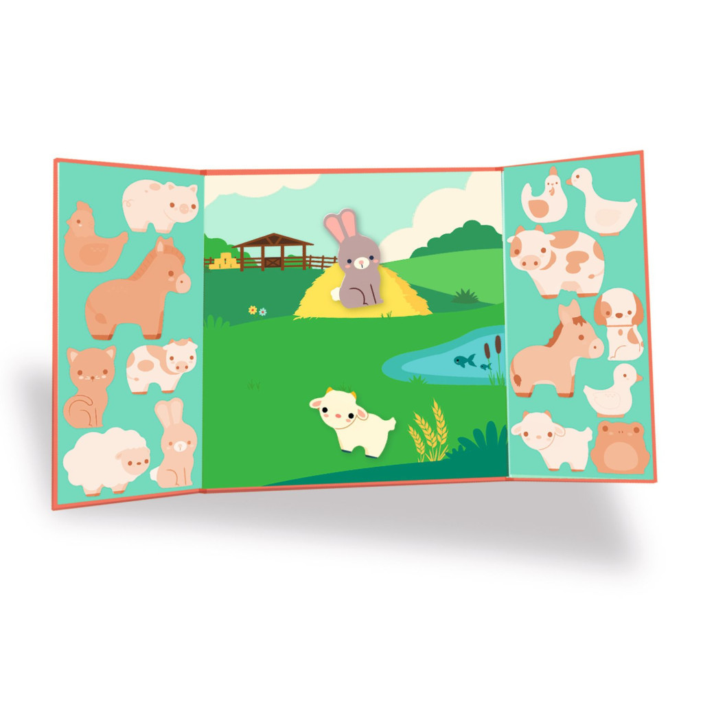 Djeco Matricás foglalkoztató - Állatok a tanyán - Farm animals