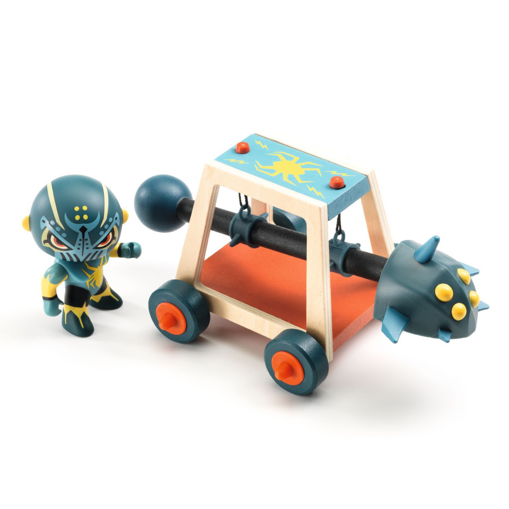 Djeco Arty Toys - Lovag - Pókharcos faltörő kossal - Spider attak